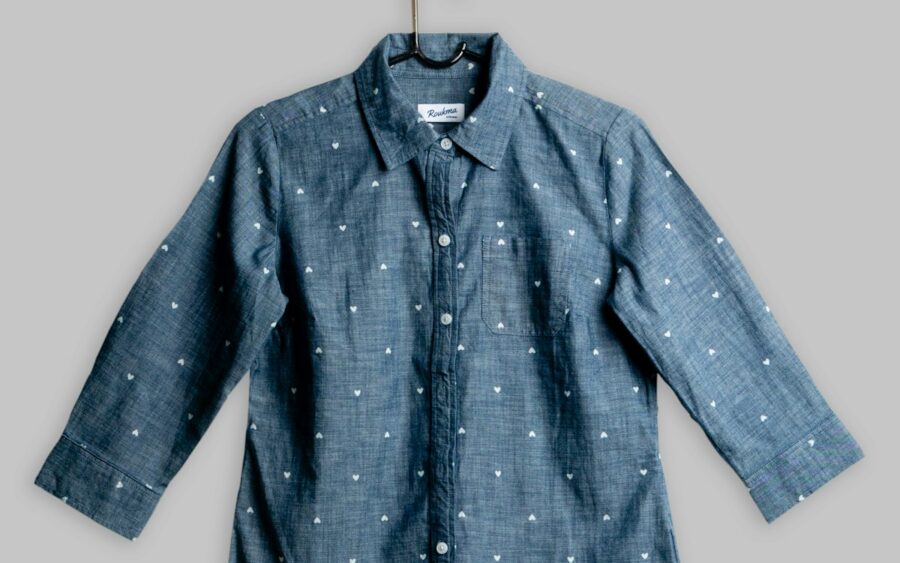 Airy linen clothing with natural organic texture
